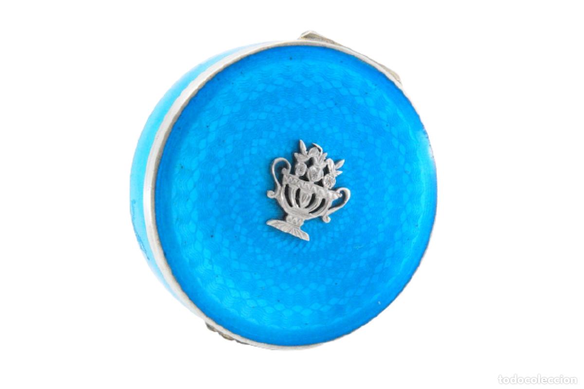 Antiguidades: Pastillero, en color plata