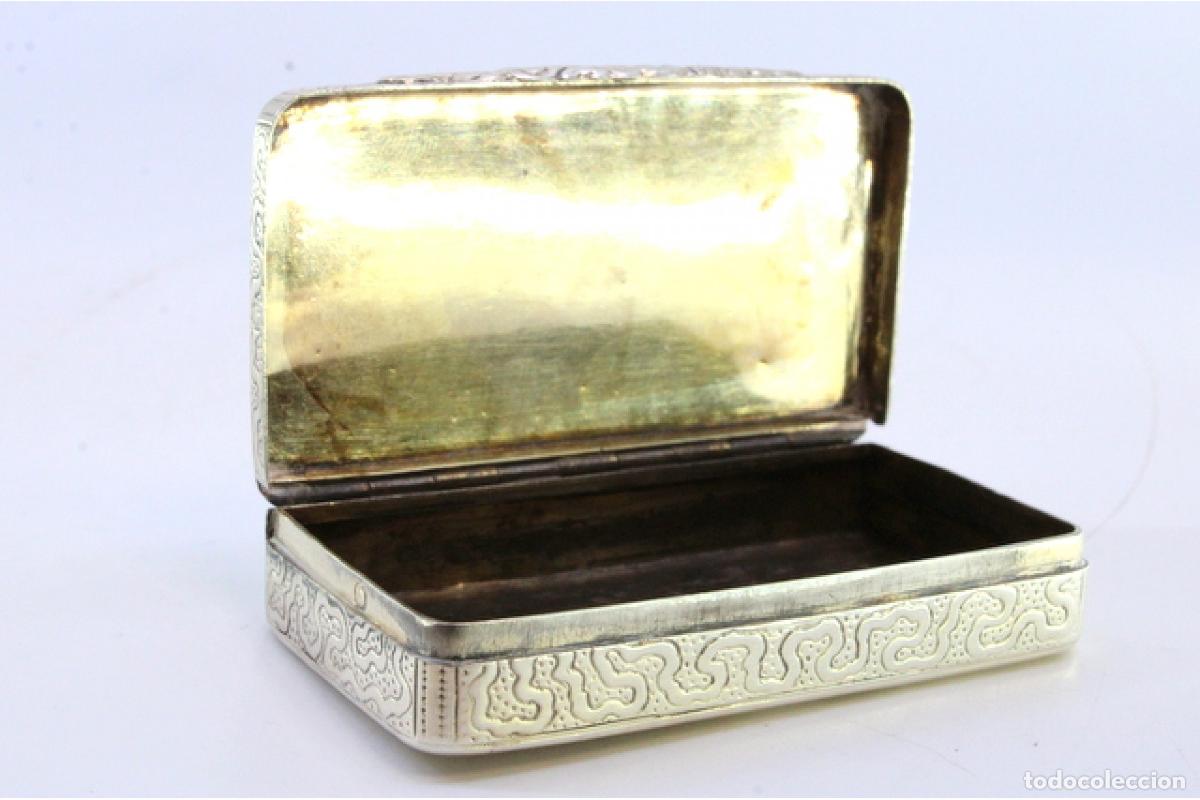 Antig&uuml;edades: Caja de rap&eacute;, en plata - Foto 4