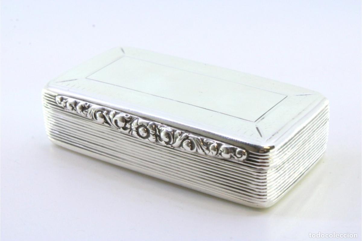 Antig&uuml;edades: Caja de rap&eacute;, en plata - Foto 2