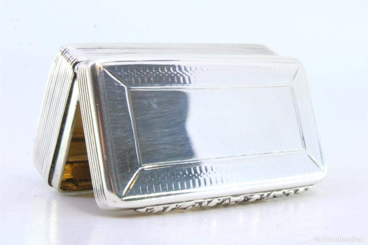 Antig&uuml;edades: Caja de rap&eacute;, en plata - Foto 7