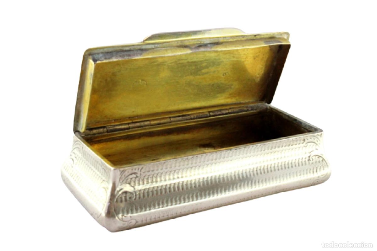 Antig&uuml;edades: Caja de rap&eacute;, en plata - Foto 1