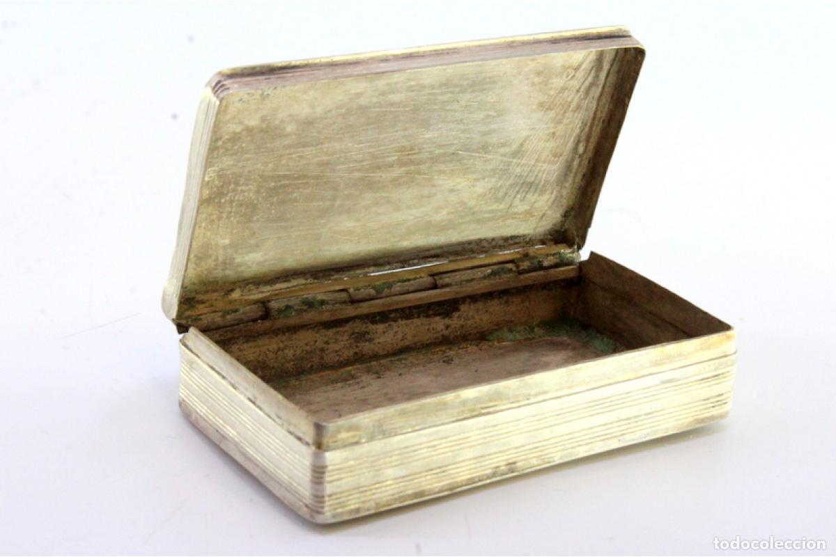 Antig&uuml;edades: Caja de rap&eacute;, en plata - Foto 2