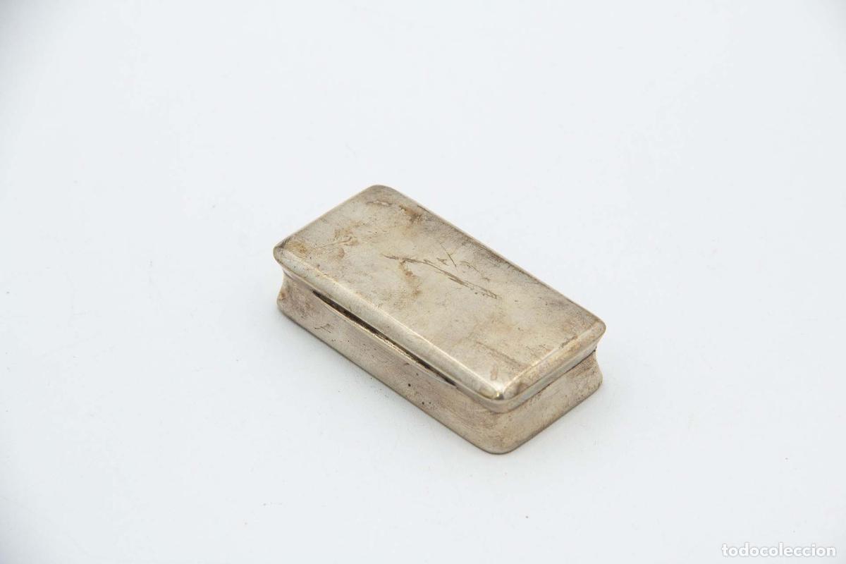 Antig&uuml;edades: Caja de rap&eacute;, en plata - Foto 2
