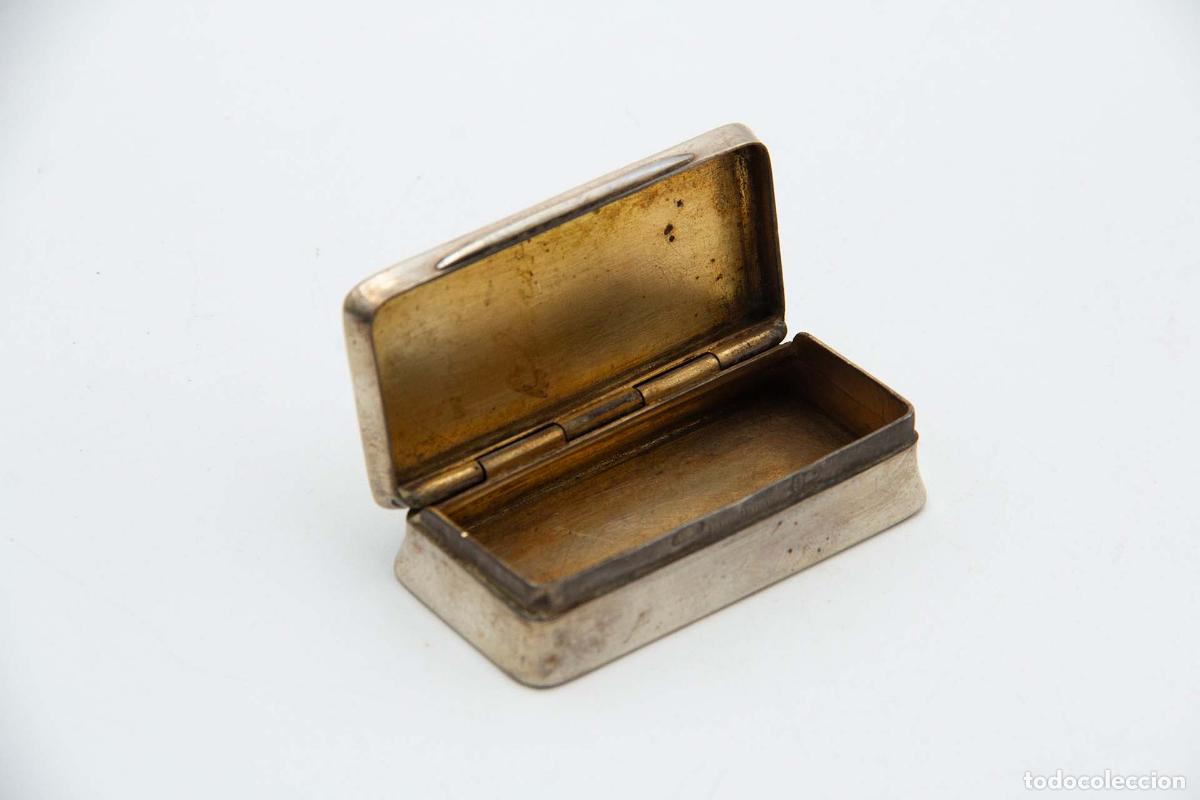 Antig&uuml;edades: Caja de rap&eacute;, en plata - Foto 3
