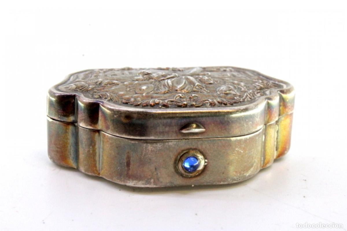 Antig&uuml;edades: Pastillero, en color plata - Foto 7