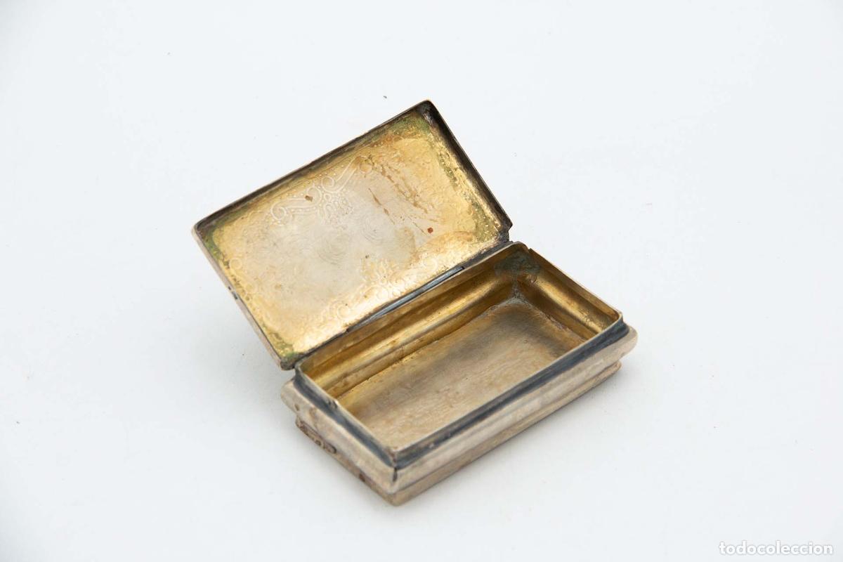 Antig&uuml;edades: Caja de rap&eacute;, en plata - Foto 2