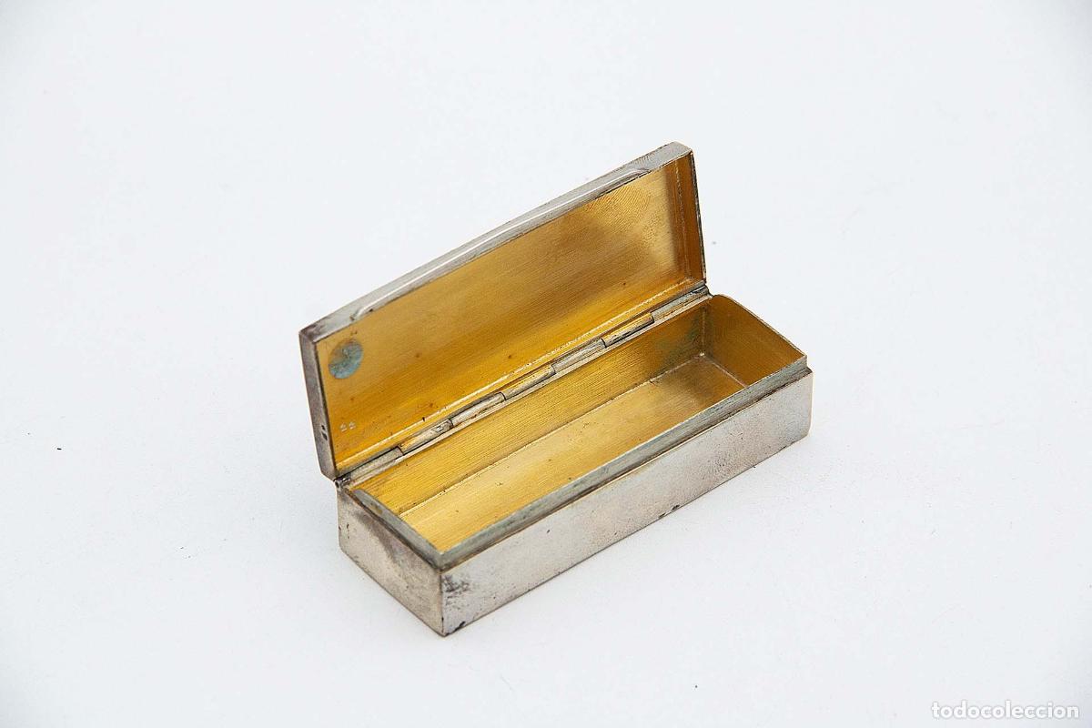Antig&uuml;edades: Caja de rap&eacute;, en plata - Foto 2