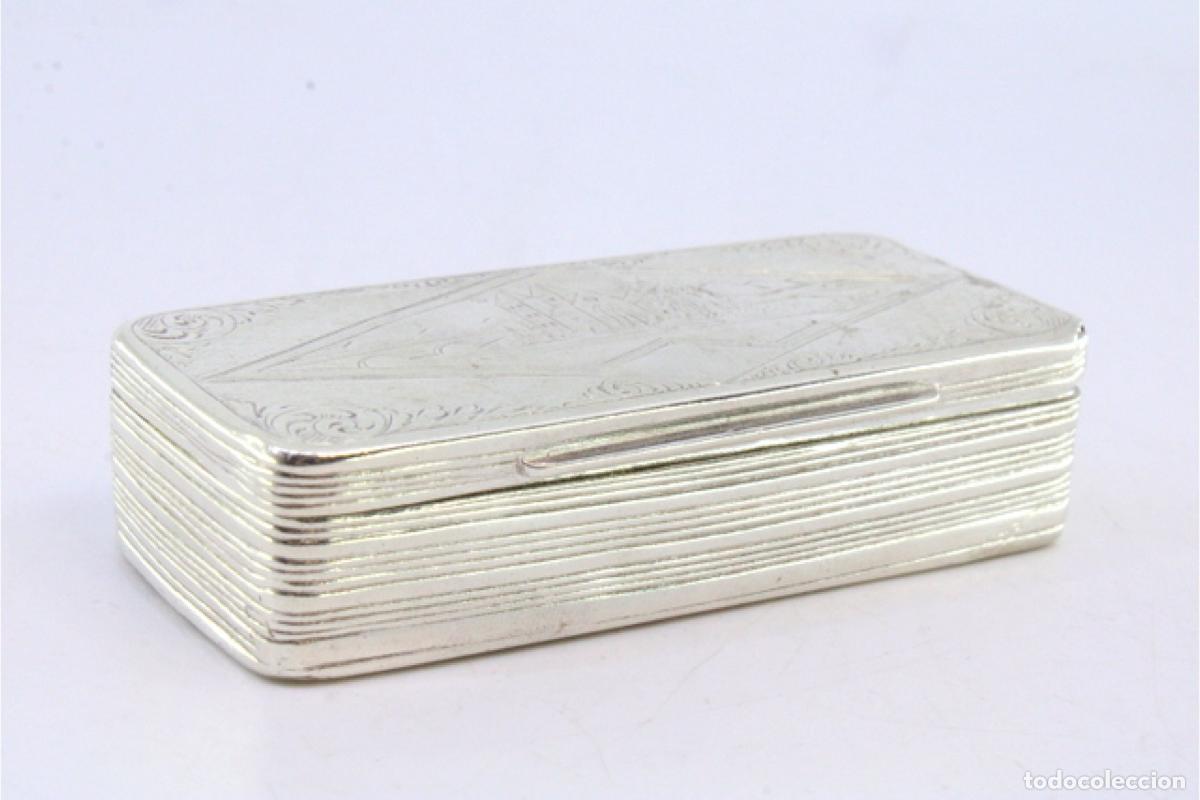 Antig&uuml;edades: Caja de rap&eacute;, en plata - Foto 2
