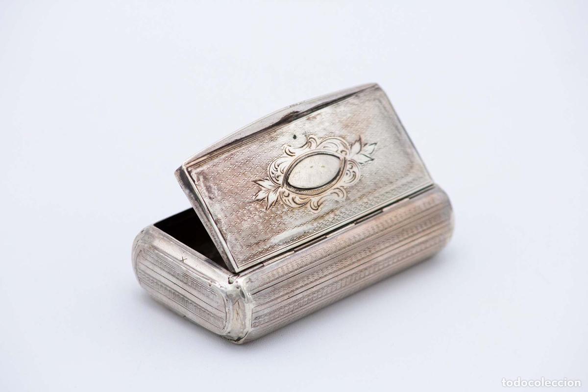 Antig&uuml;edades: Caja de rap&eacute;, en plata - Foto 3