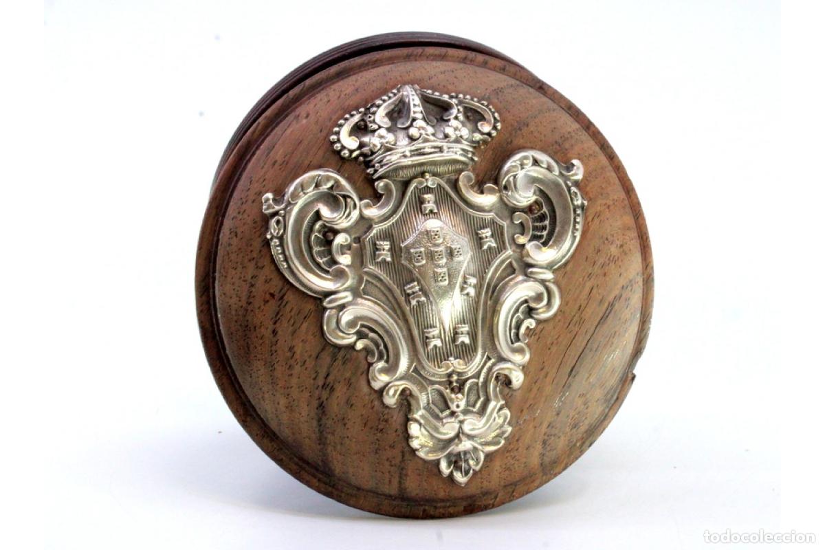 Antig&uuml;edades: Joyero, fabricado en madera y plata. - Foto 2