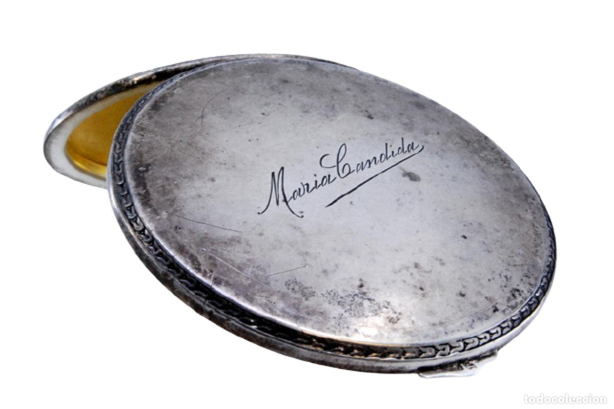 Antig&uuml;edades: Estuche de belleza plateado - Foto 1