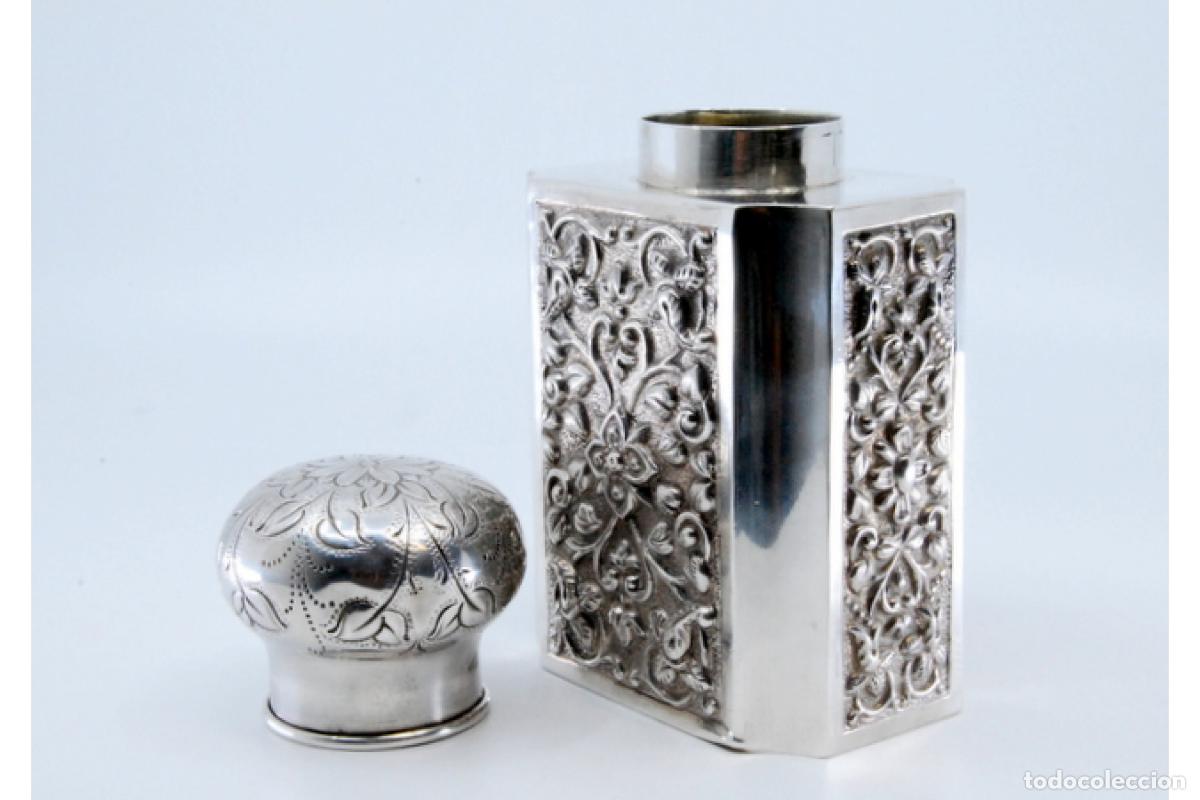 Antig&uuml;edades: Frasco de perfume, en plata - Foto 4