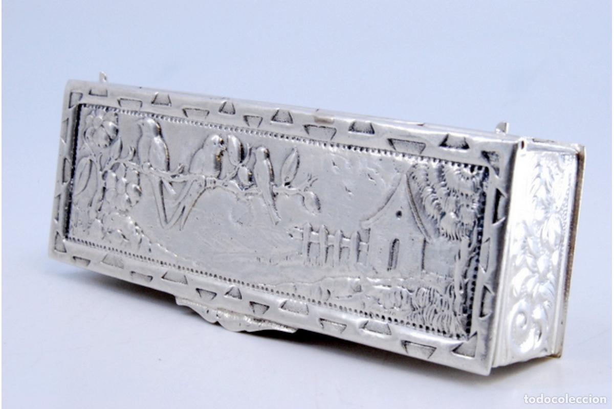 Antig&uuml;edades: Caja de rap&eacute;, en plata - Foto 4