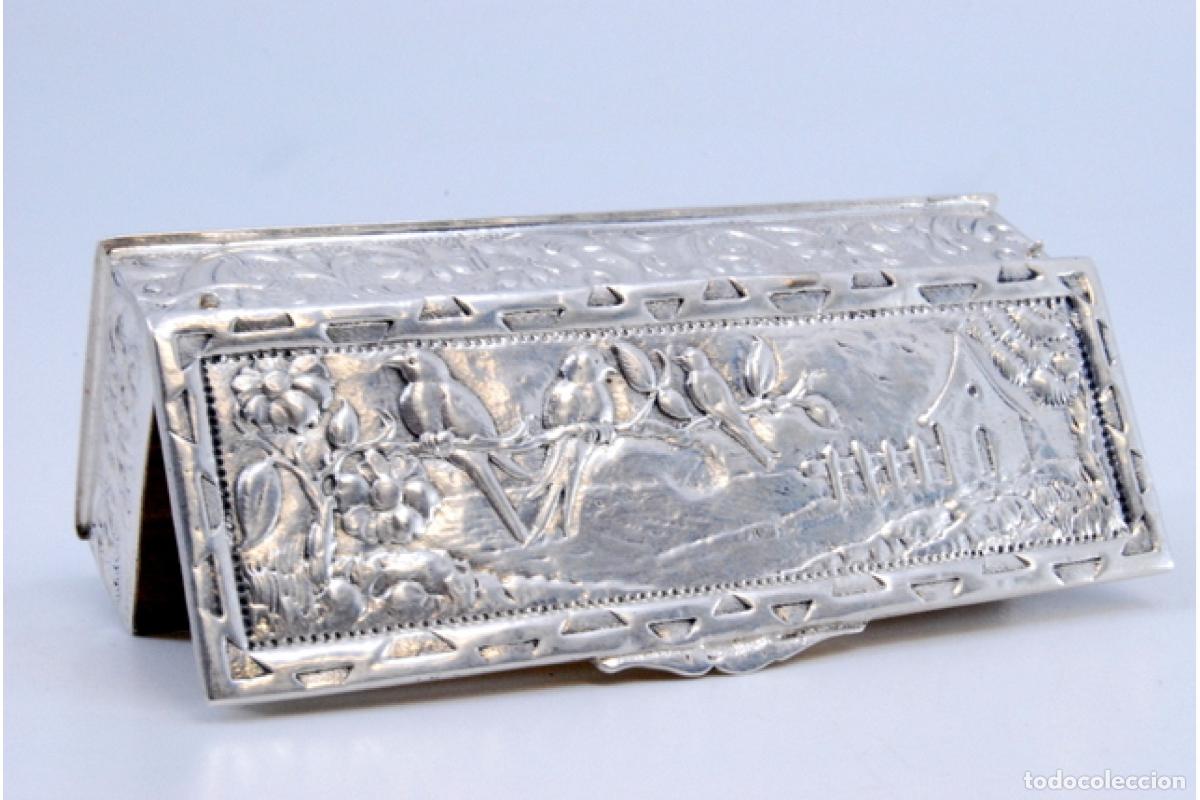Antig&uuml;edades: Caja de rap&eacute;, en plata - Foto 6
