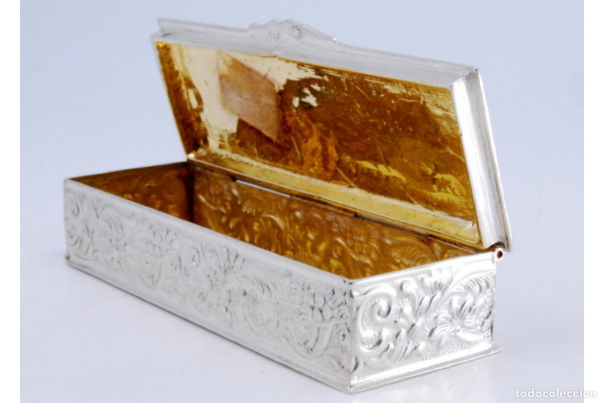 Antig&uuml;edades: Caja de rap&eacute;, en plata - Foto 7