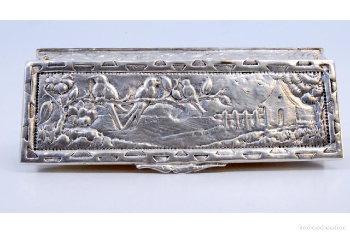 Antig&uuml;edades: Caja de rap&eacute;, en plata - Foto 9