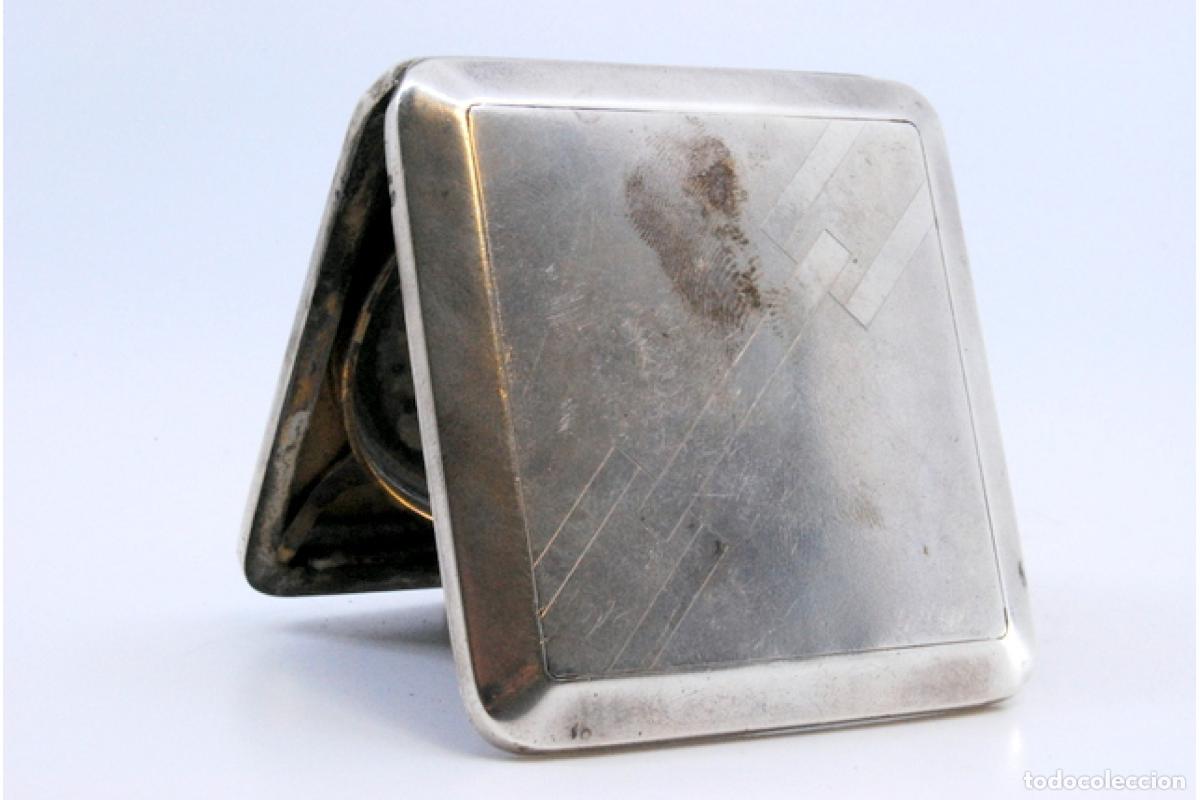 Antig&uuml;edades: Estuche de belleza plateado - Foto 2