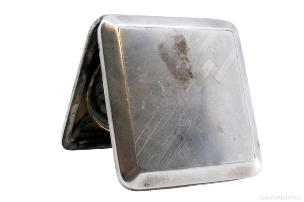 Antig&uuml;edades: Estuche de belleza plateado - Foto 1