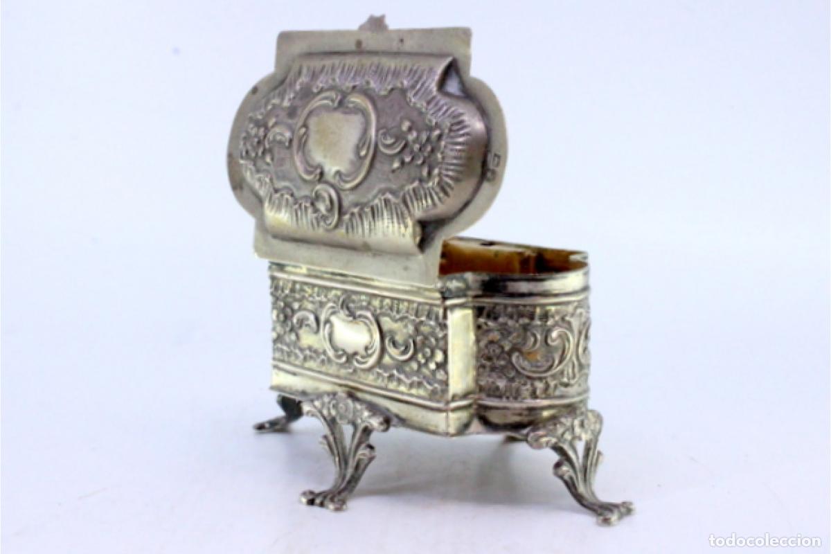 Antig&uuml;edades: Caja de joyer&iacute;a de plata - Foto 5