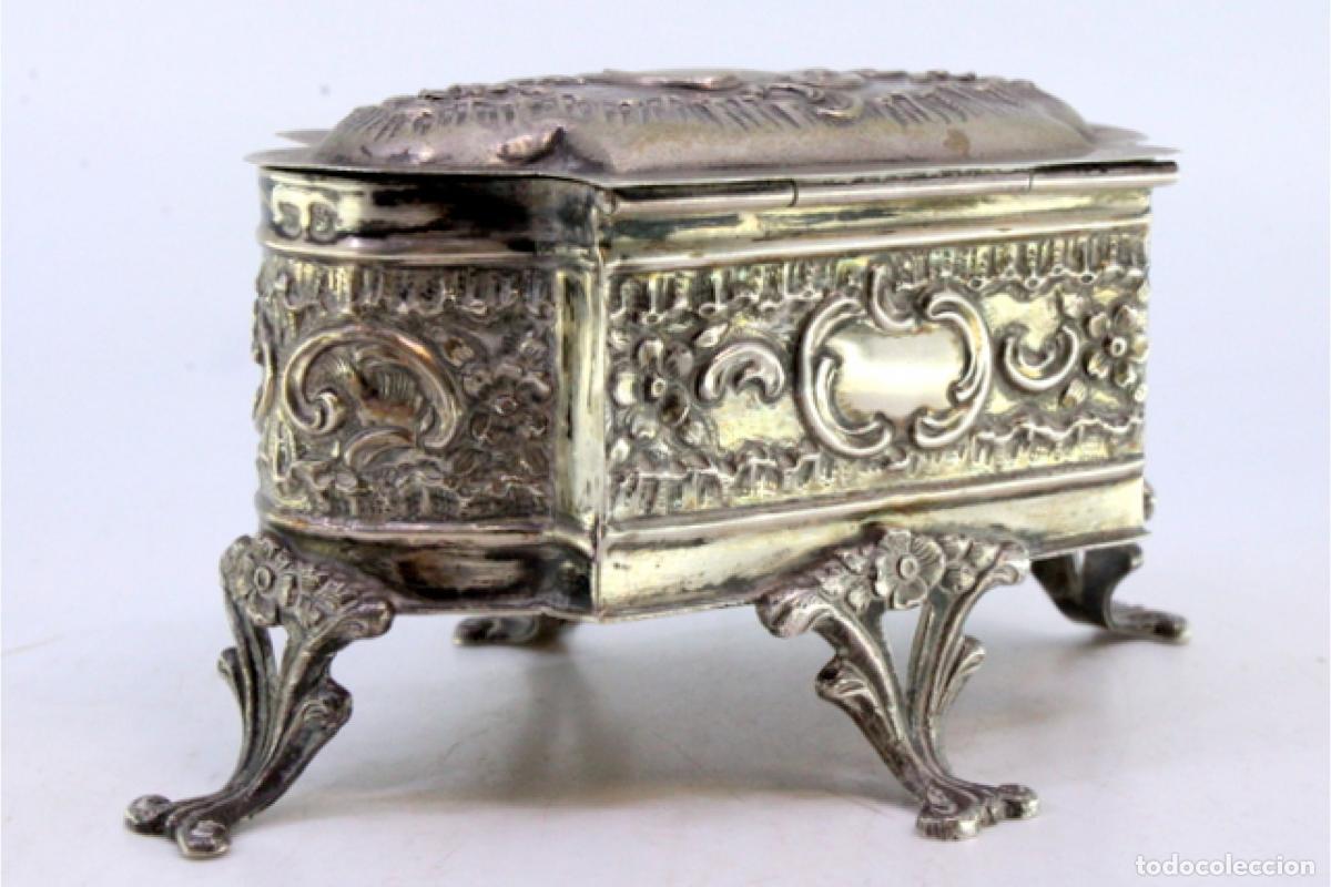 Antig&uuml;edades: Caja de joyer&iacute;a de plata - Foto 6