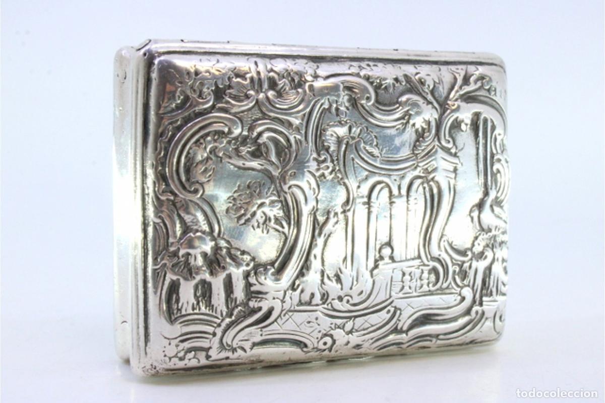 Antig&uuml;edades: Caja de rap&eacute;, en plata - Foto 4