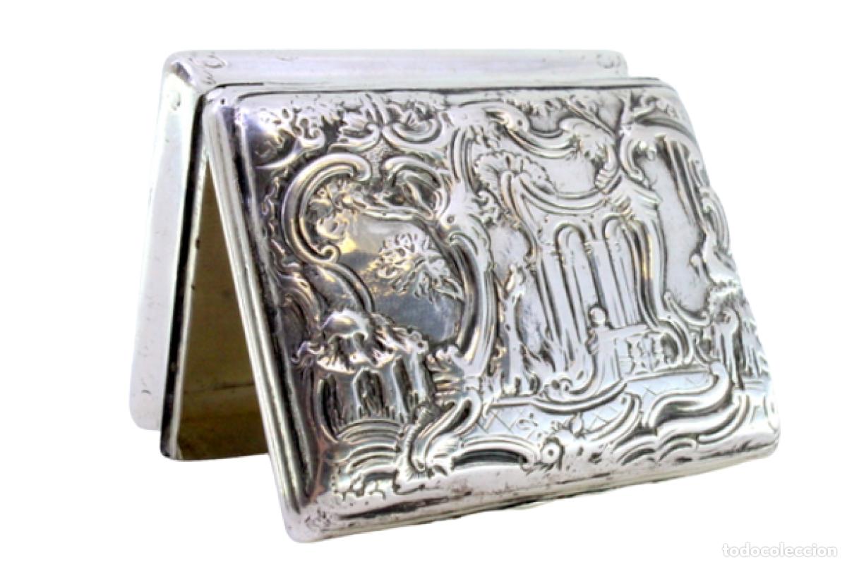 Antig&uuml;edades: Caja de rap&eacute;, en plata - Foto 1