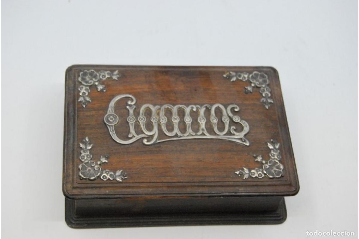 Antig&uuml;edades: Caja de cigarrillos, plateada - Foto 6