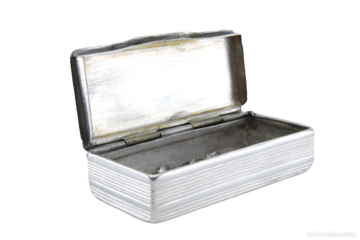 Antig&uuml;edades: Caja de rap&eacute;, en plata - Foto 1