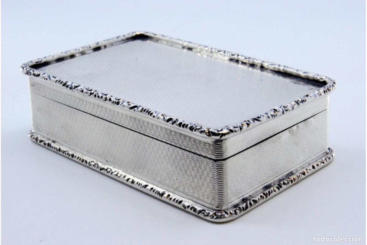 Antig&uuml;edades: Caja de rap&eacute;, en plata - Foto 7