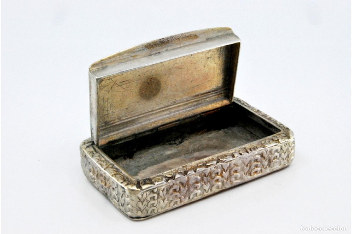 Antig&uuml;edades: Caja de rap&eacute;, en plata - Foto 3