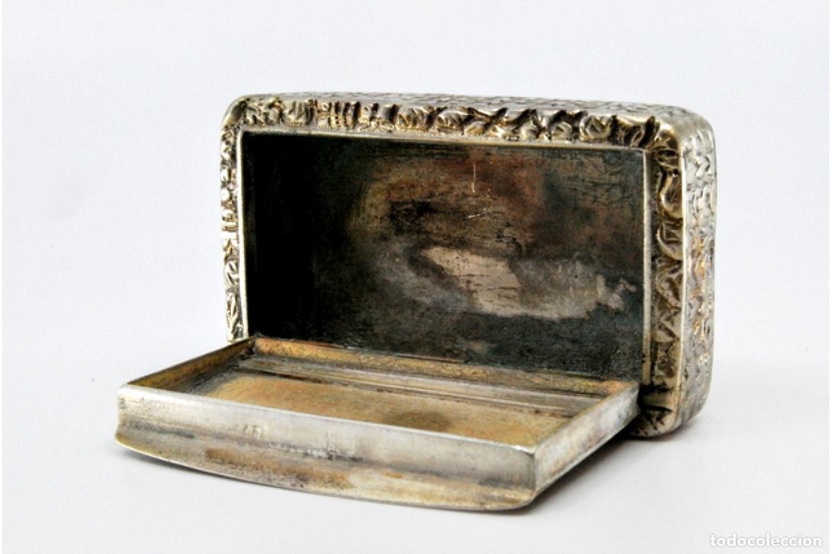 Antig&uuml;edades: Caja de rap&eacute;, en plata - Foto 7