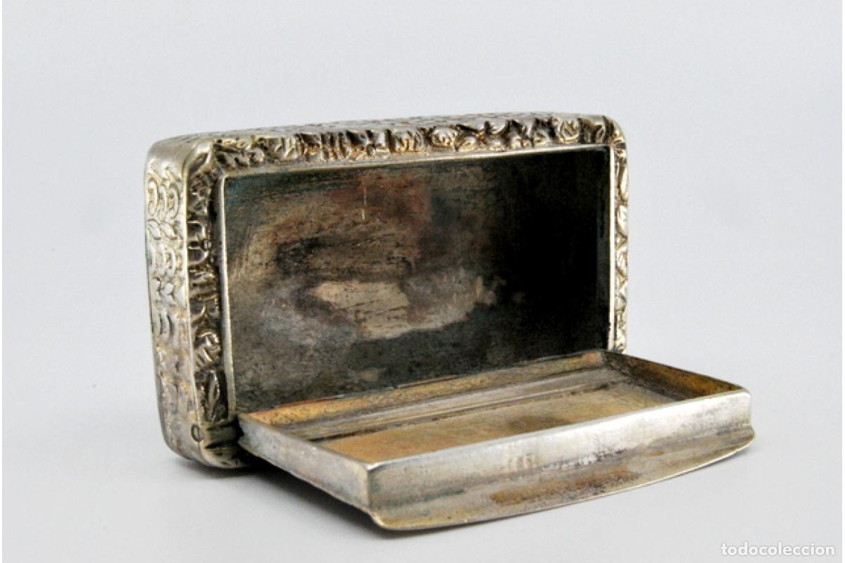 Antig&uuml;edades: Caja de rap&eacute;, en plata - Foto 8