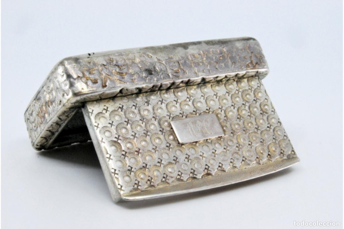 Antig&uuml;edades: Caja de rap&eacute;, en plata - Foto 9