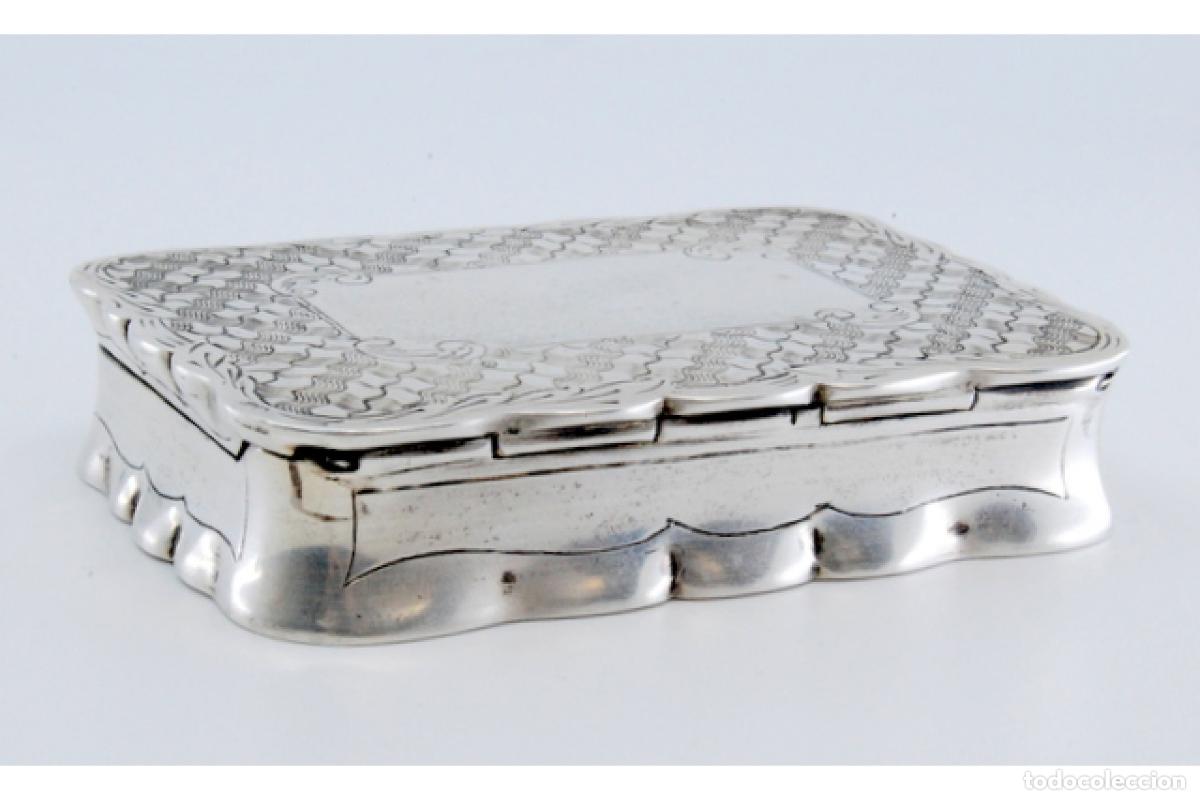 Antig&uuml;edades: Caja de rap&eacute;, en plata - Foto 8