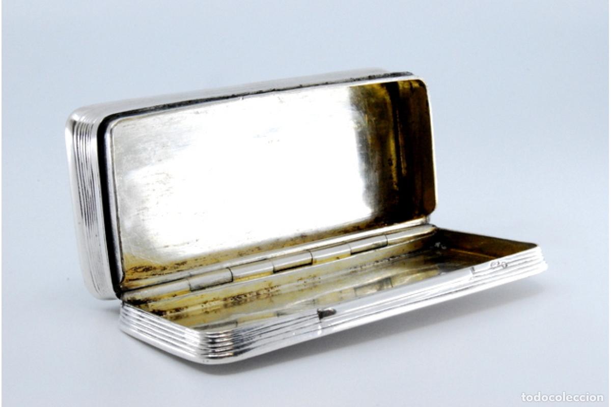Antig&uuml;edades: Caja de rap&eacute;, en plata - Foto 4