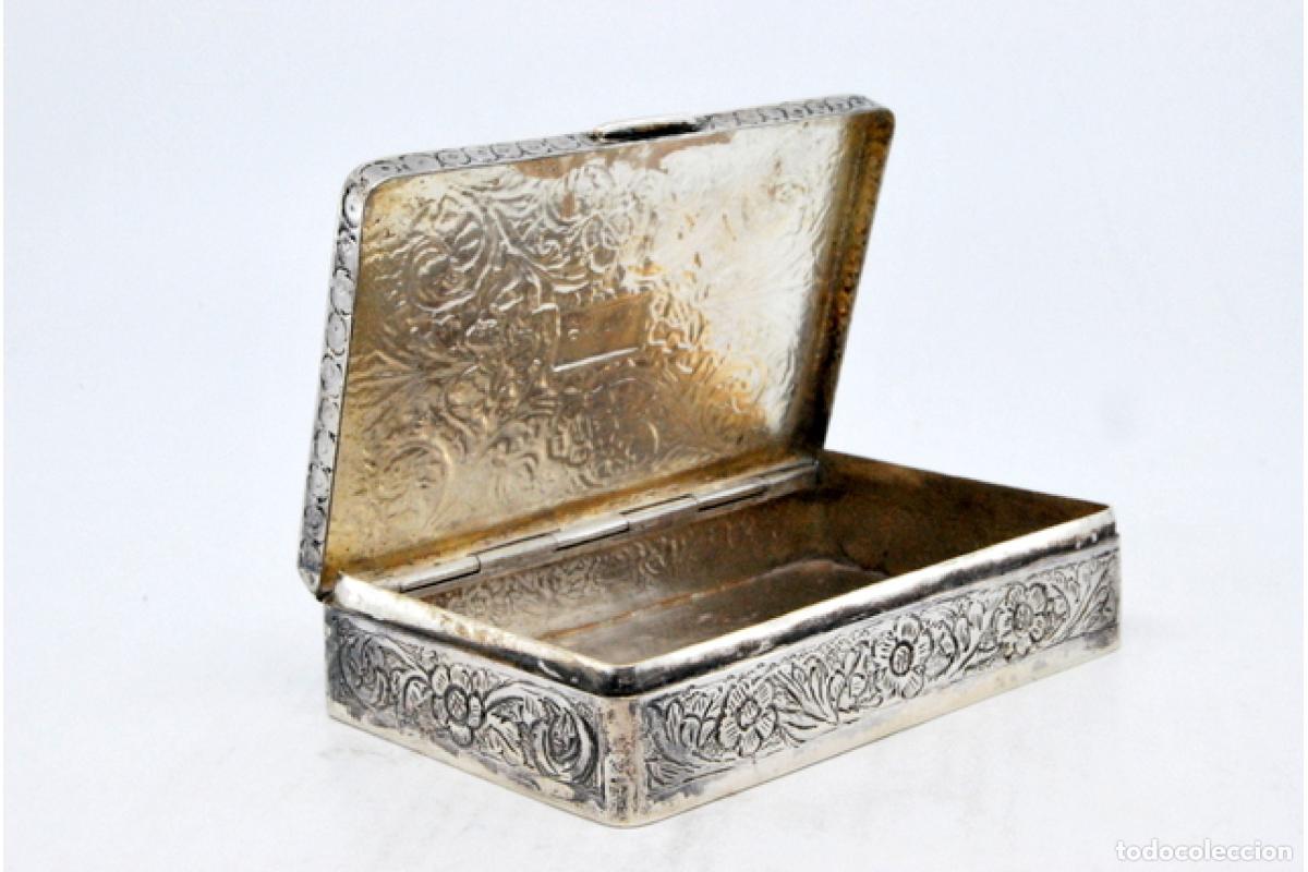 Antig&uuml;edades: Caja de rap&eacute;, en plata - Foto 3