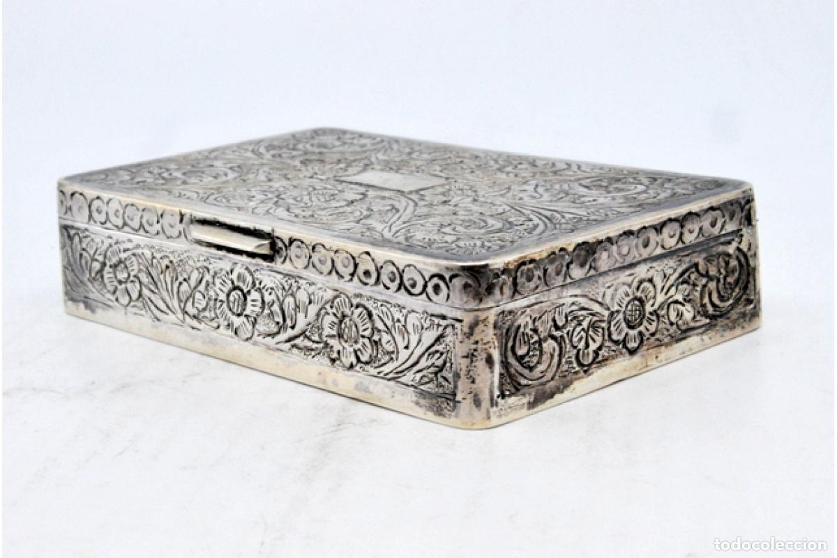 Antig&uuml;edades: Caja de rap&eacute;, en plata - Foto 4