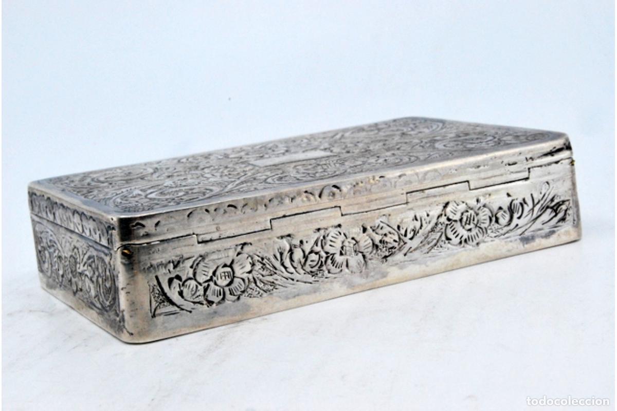 Antig&uuml;edades: Caja de rap&eacute;, en plata - Foto 5