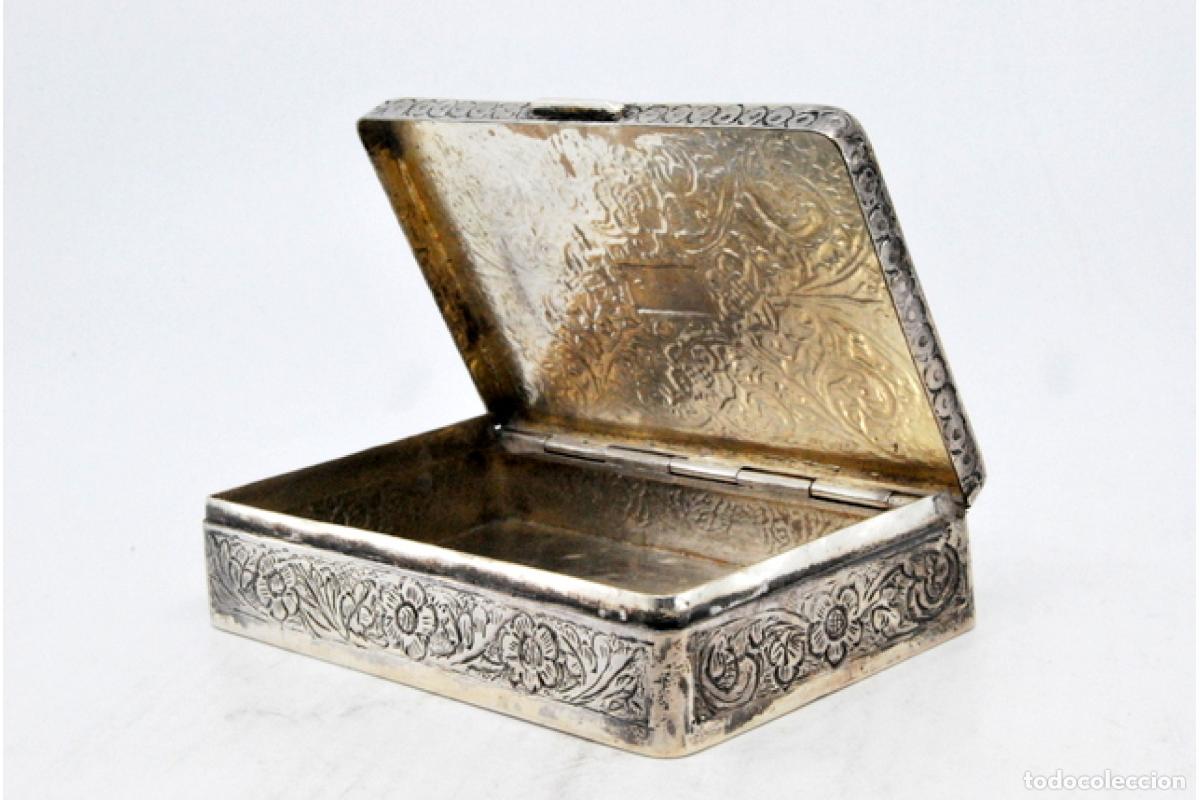 Antig&uuml;edades: Caja de rap&eacute;, en plata - Foto 8