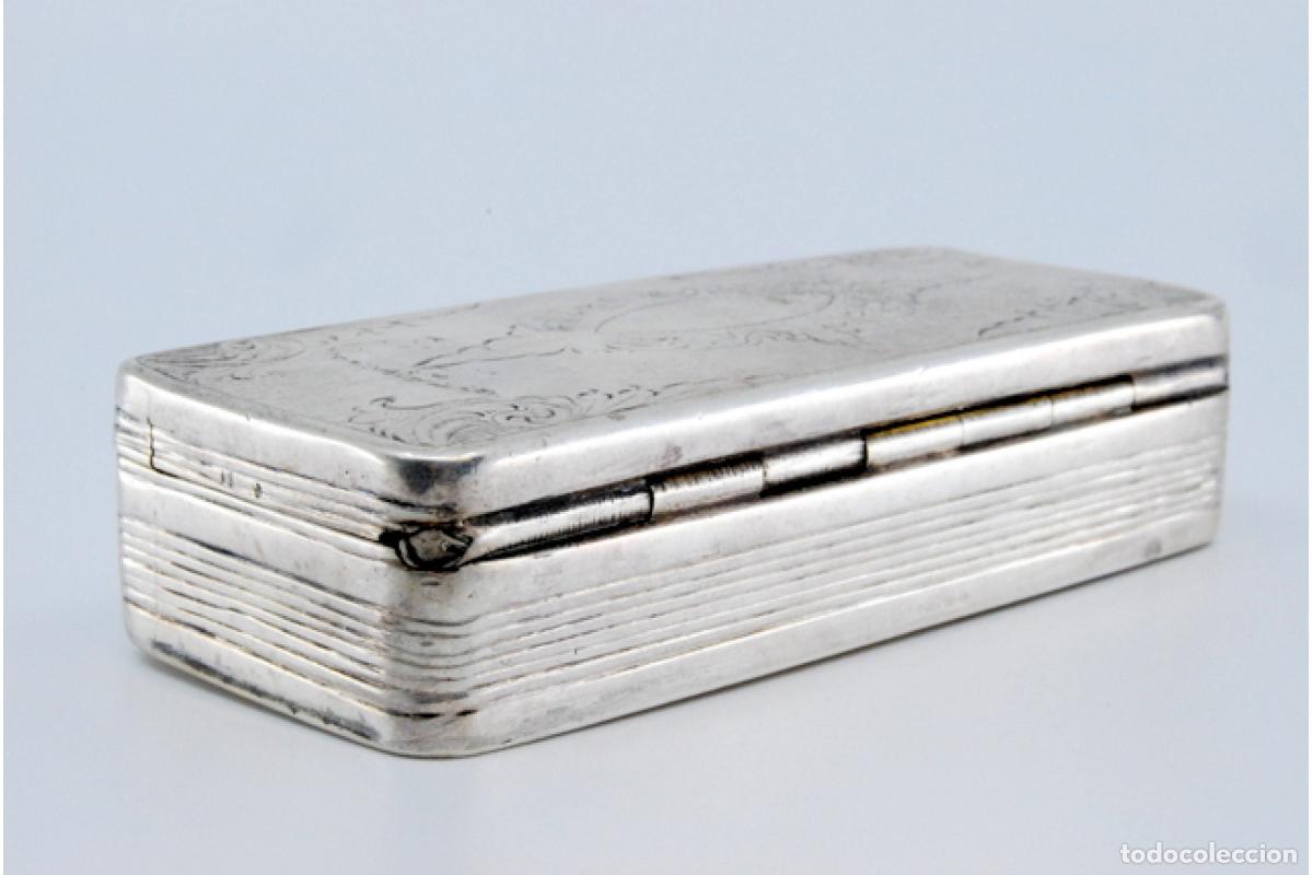 Antig&uuml;edades: Caja de rap&eacute;, en plata - Foto 3