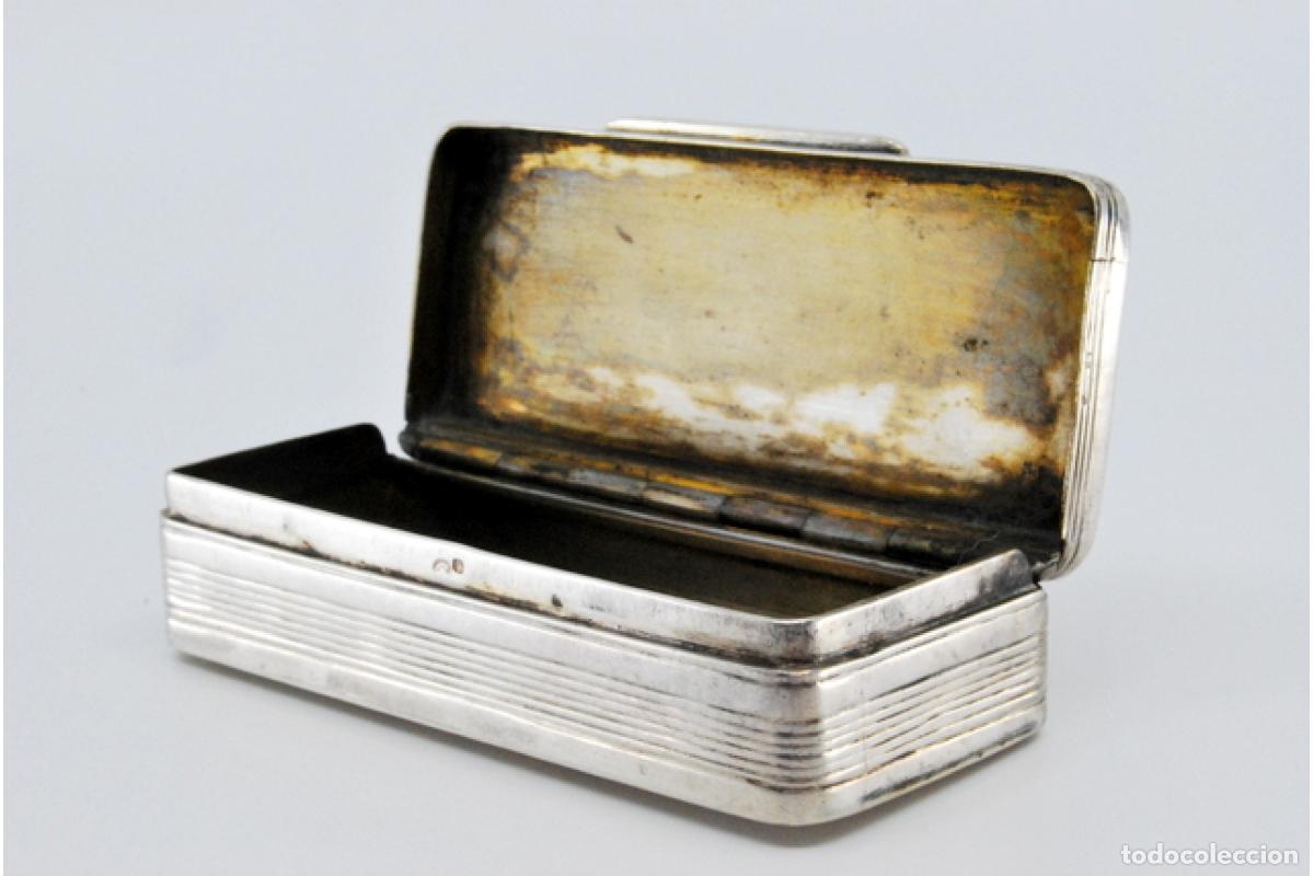 Antig&uuml;edades: Caja de rap&eacute;, en plata - Foto 4