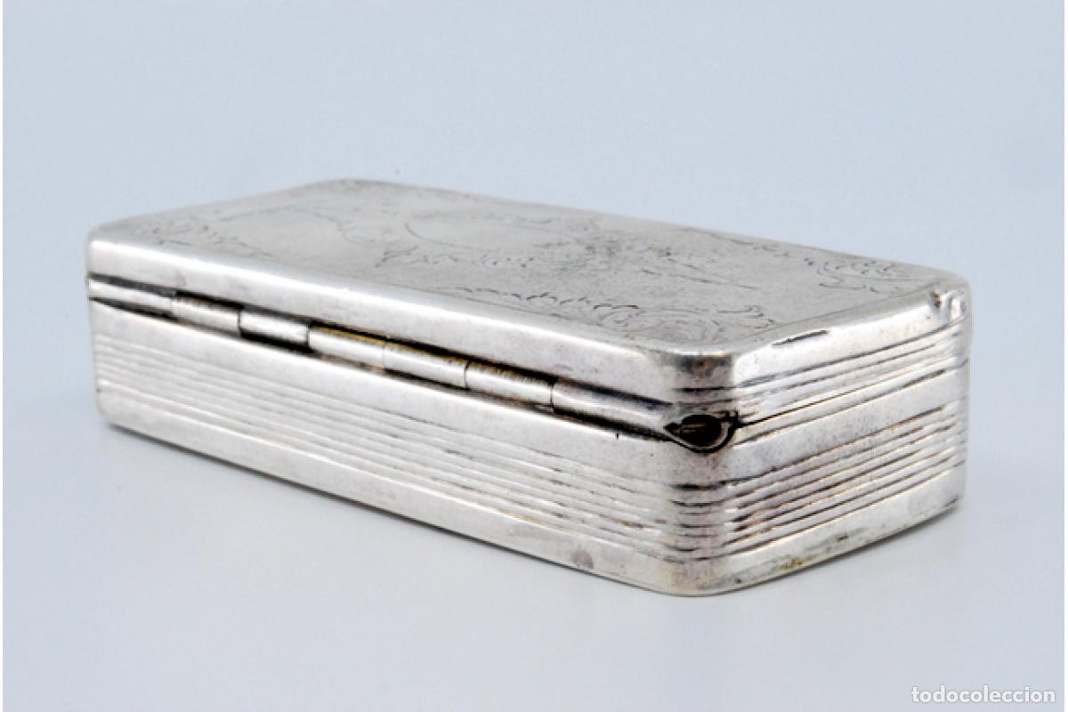 Antig&uuml;edades: Caja de rap&eacute;, en plata - Foto 5