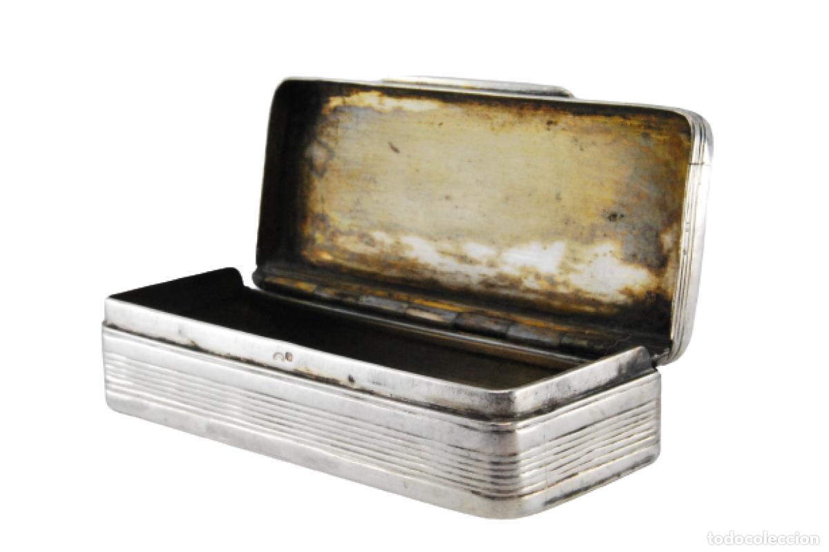 Antig&uuml;edades: Caja de rap&eacute;, en plata - Foto 1