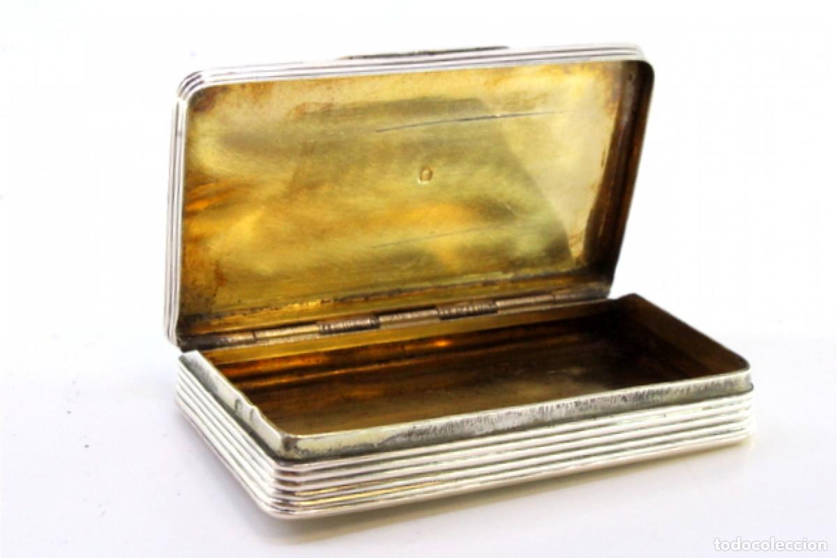 Antig&uuml;edades: Caja de rap&eacute;, en plata - Foto 5