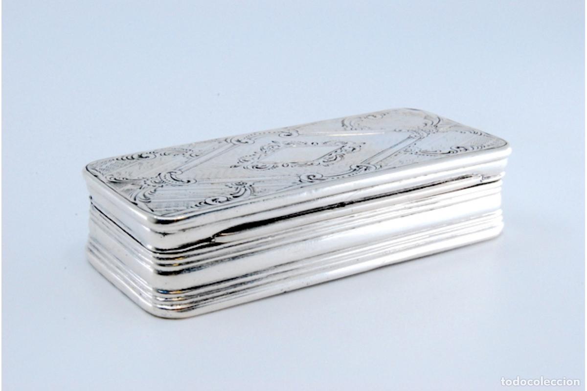 Antig&uuml;edades: Caja de rap&eacute;, en plata - Foto 4