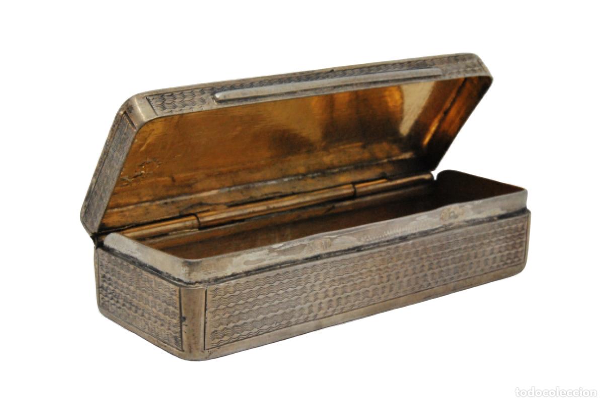 Antig&uuml;edades: Caja de rap&eacute;, en plata - Foto 1