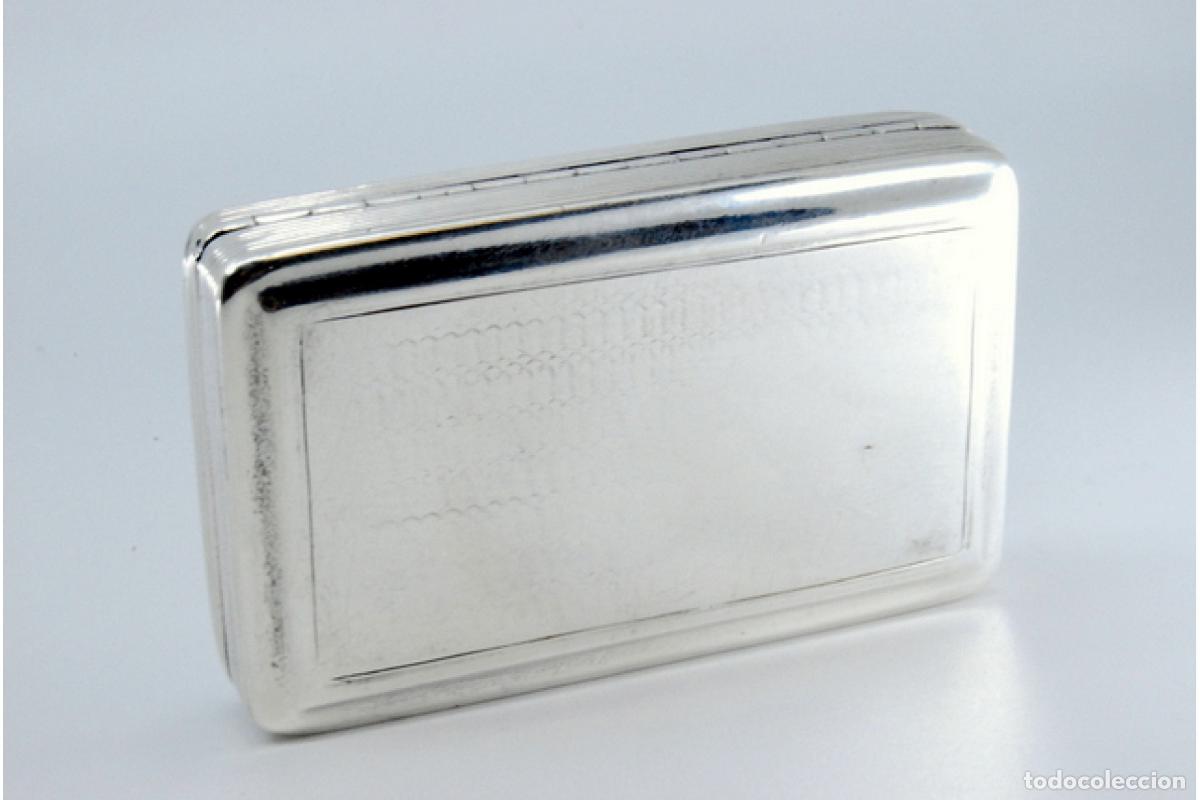 Antig&uuml;edades: Caja de rap&eacute;, en plata - Foto 4