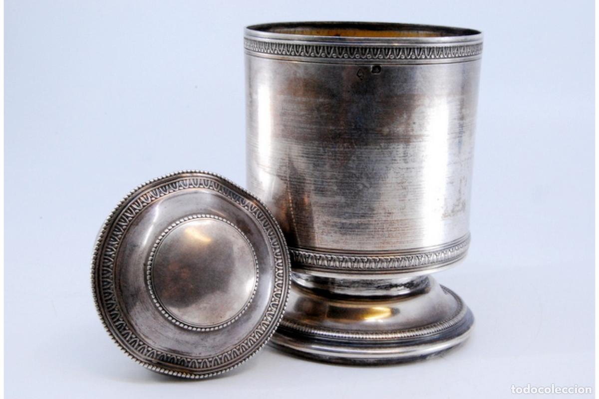 Antig&uuml;edades: Caja de plata, para t&eacute; - Foto 4