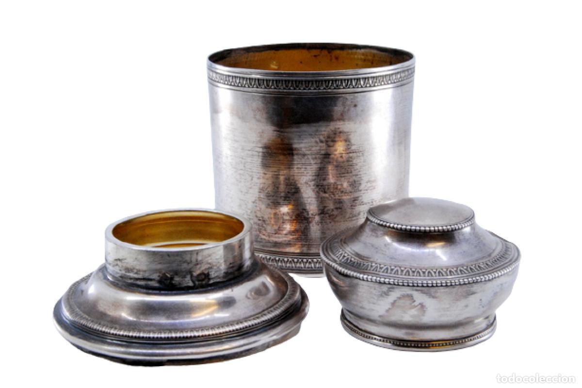 Antig&uuml;edades: Caja de plata, para t&eacute; - Foto 1