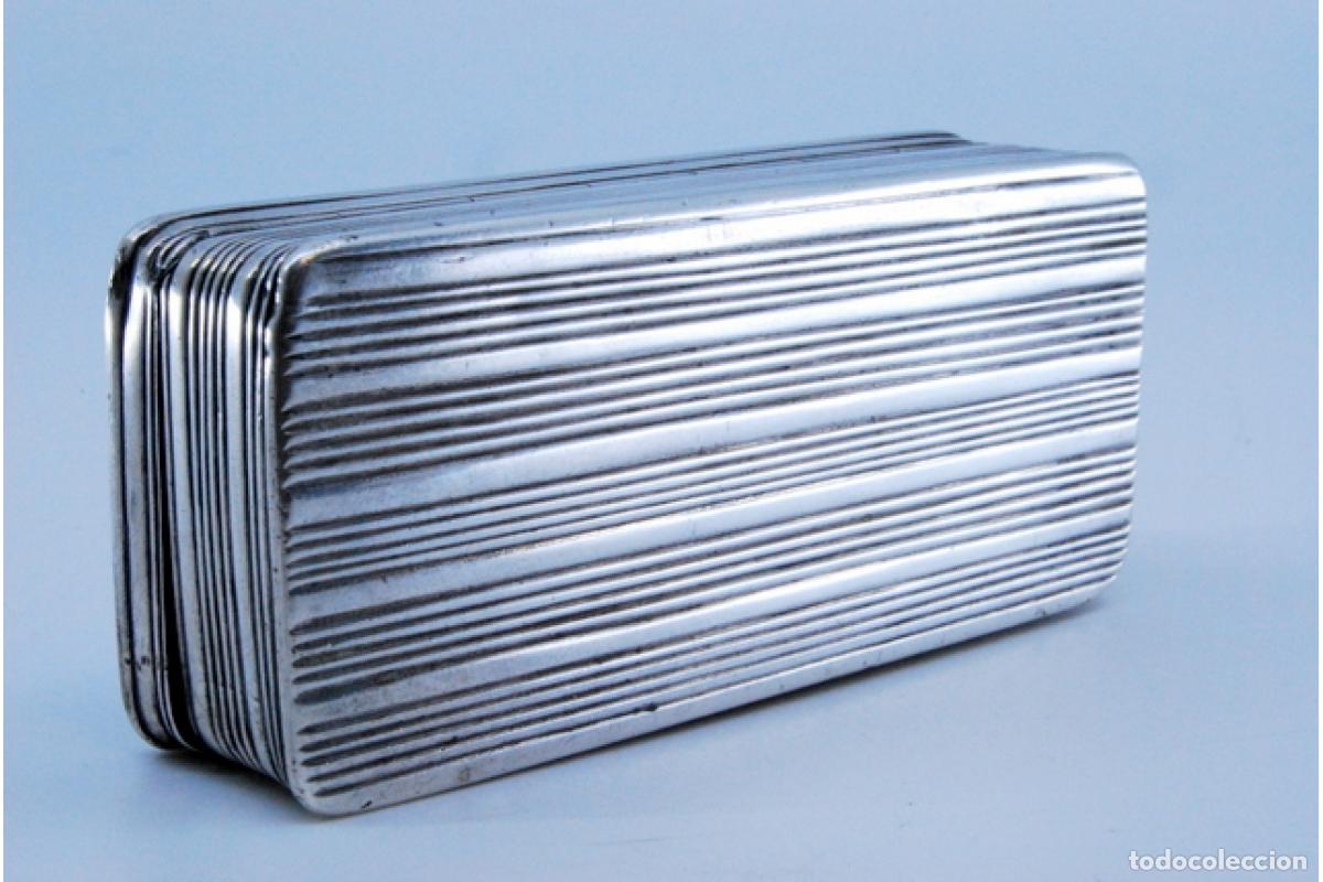 Antig&uuml;edades: Caja de rap&eacute;, en plata - Foto 2